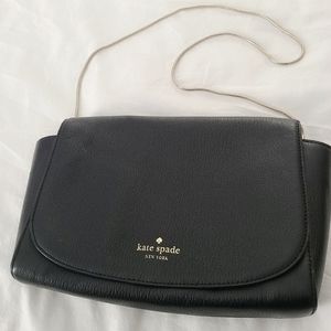 Kate Spade Black Leather Chain Shoulder Bag